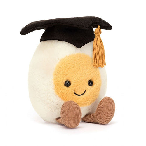 Jellycat Amuseables Boiled Egg Graduation - Flying Ryno