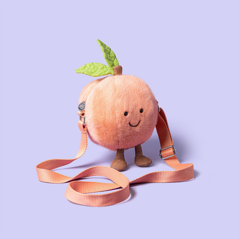 Jellycat Amuseables Peach Shoulder Bag - Flying Ryno