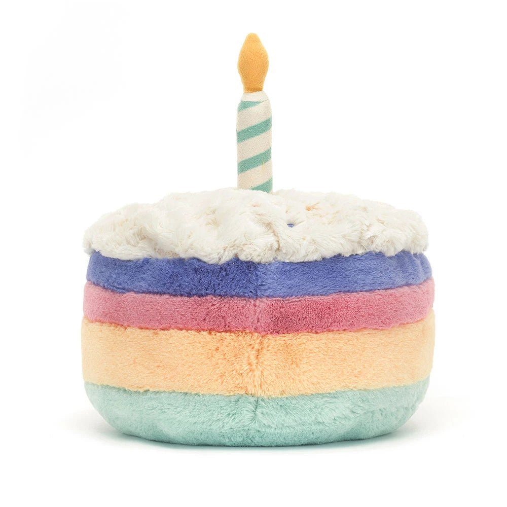 Jellycat Amuseables Rainbow Birthday Cake - Flying Ryno