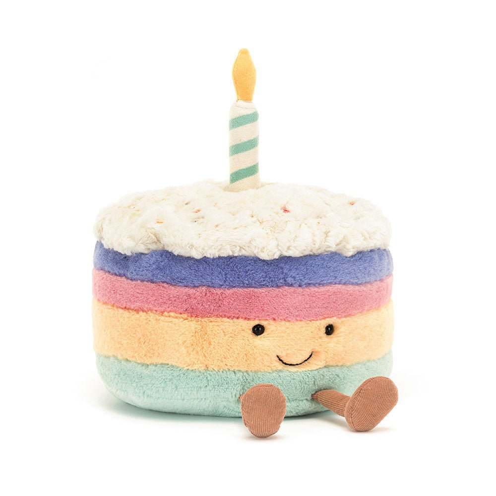 Jellycat Amuseables Rainbow Birthday Cake - Flying Ryno