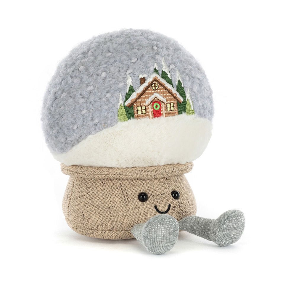Jellycat Amuseables Snow Globe - Flying Ryno