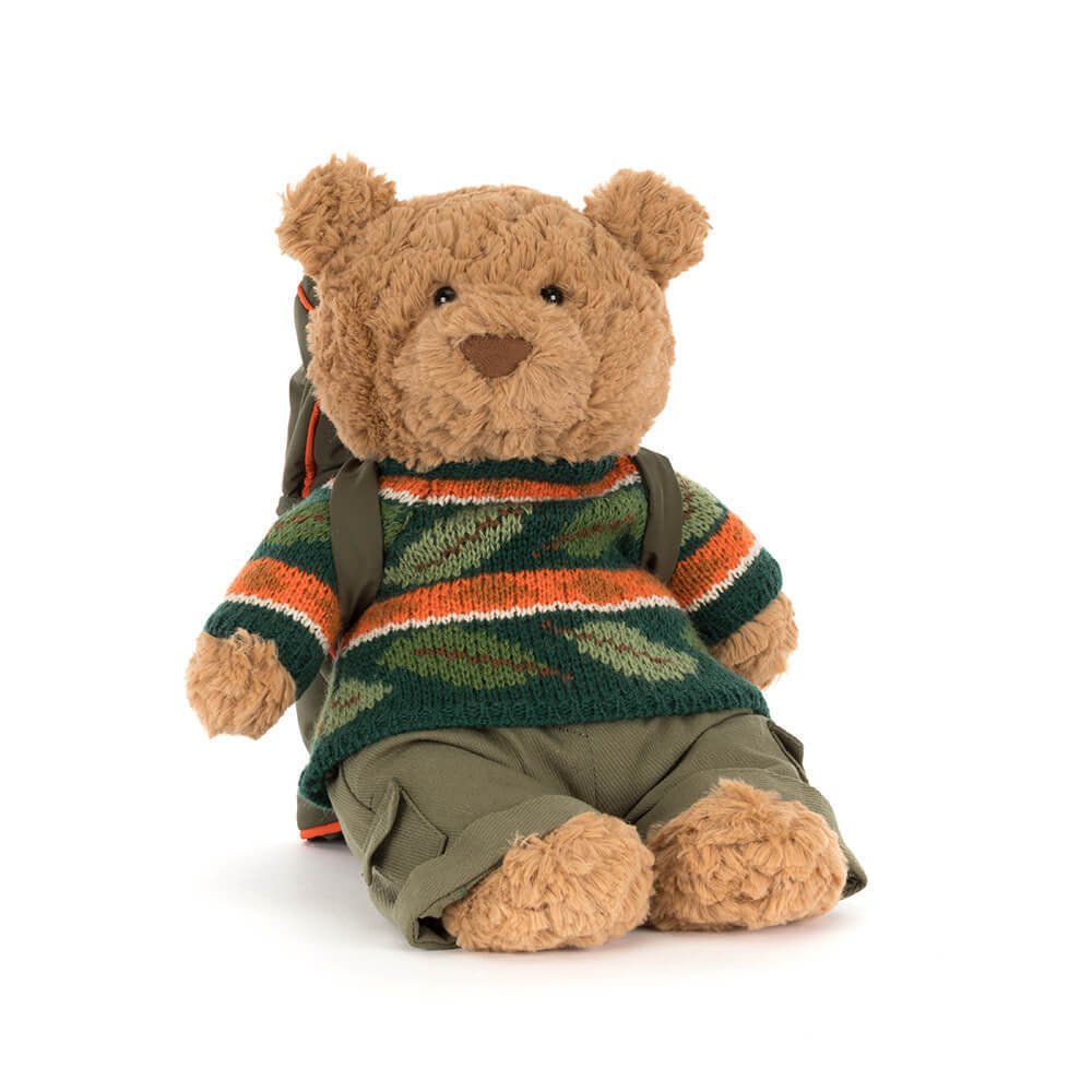 Jellycat Bartholomew Bear Hiking Outfit - Flying Ryno