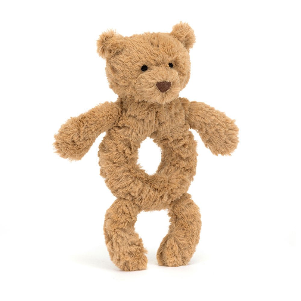 Jellycat Bartholomew Bear Ring Rattle - Flying Ryno