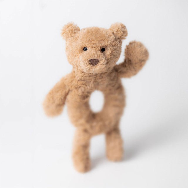 Jellycat Bartholomew Bear Ring Rattle - Flying Ryno