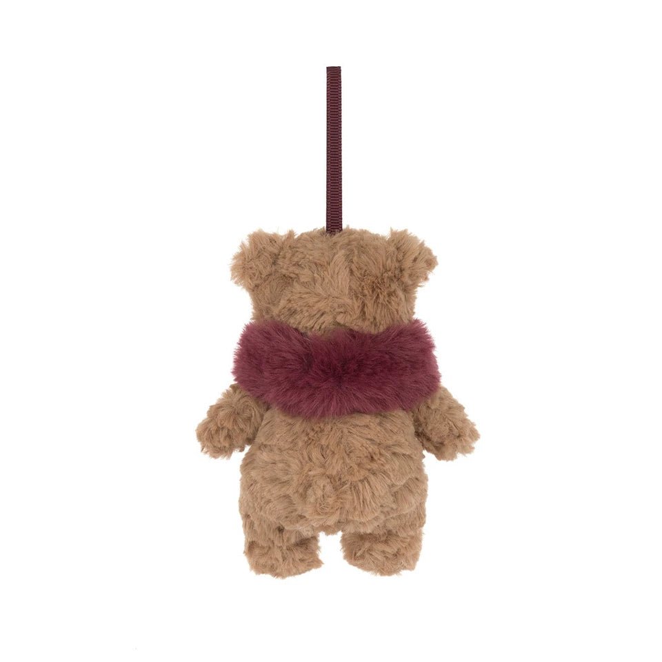 Jellycat Bartholomew Bear Winter Warmer Decoration - Flying Ryno
