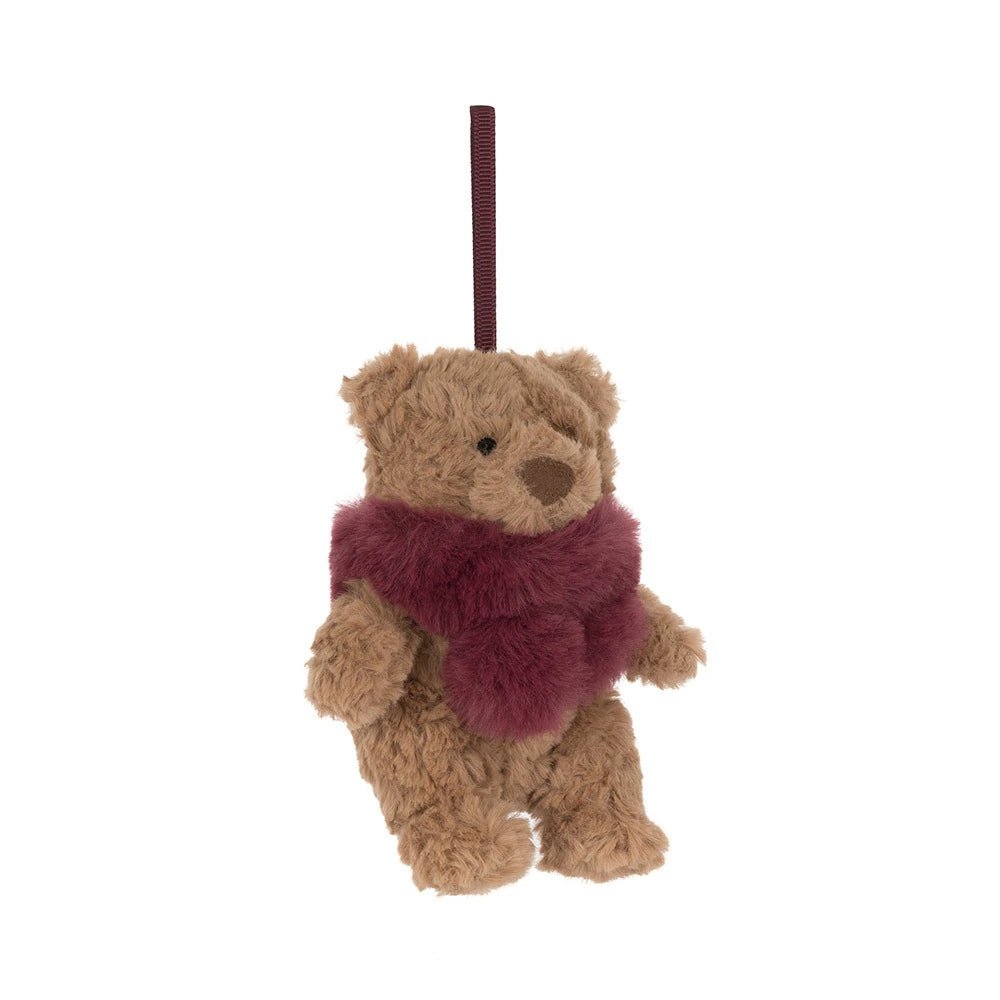 Jellycat Bartholomew Bear Winter Warmer Decoration - Flying Ryno