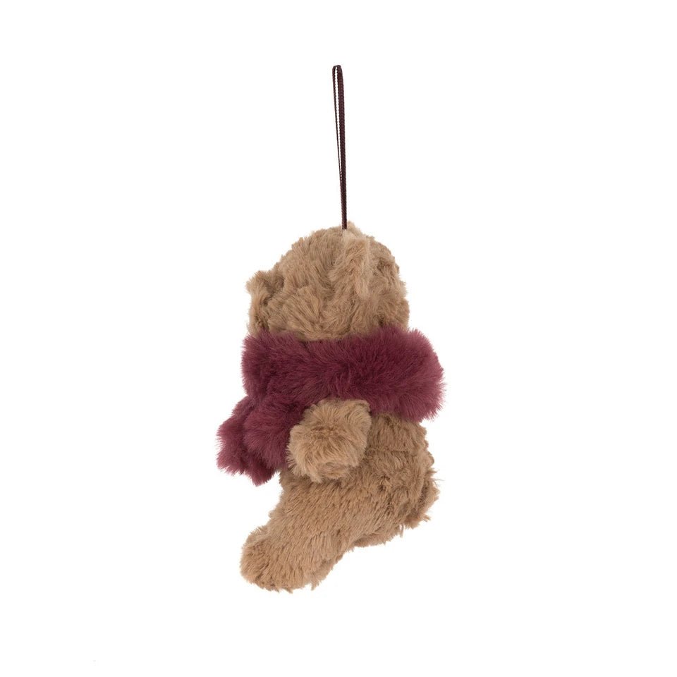 Jellycat Bartholomew Bear Winter Warmer Decoration - Flying Ryno