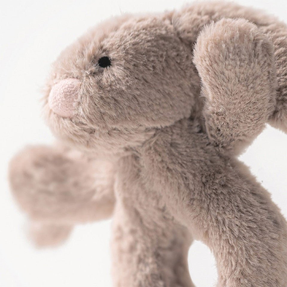 Jellycat Bashful Beige Bunny Ring Rattle - Flying Ryno
