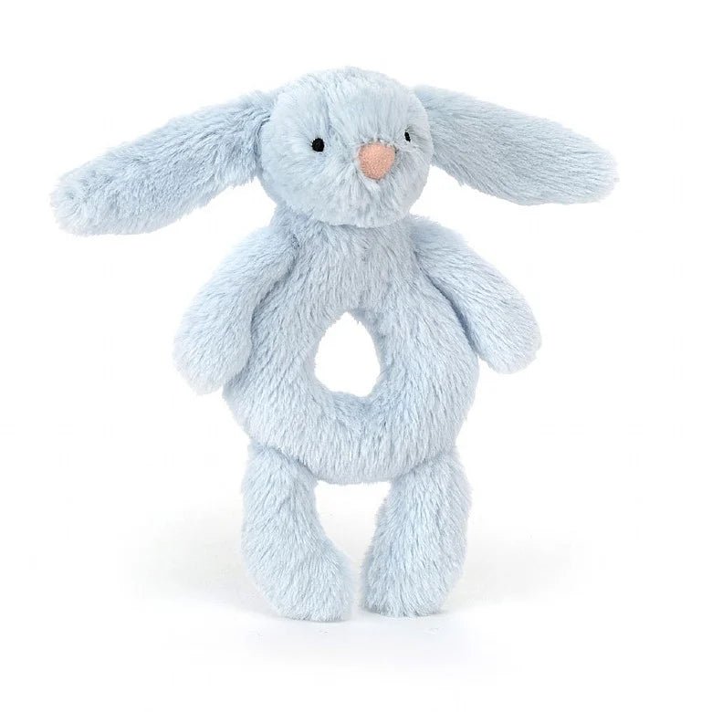 Jellycat Bashful Blue Bunny Ring Rattle - Flying Ryno