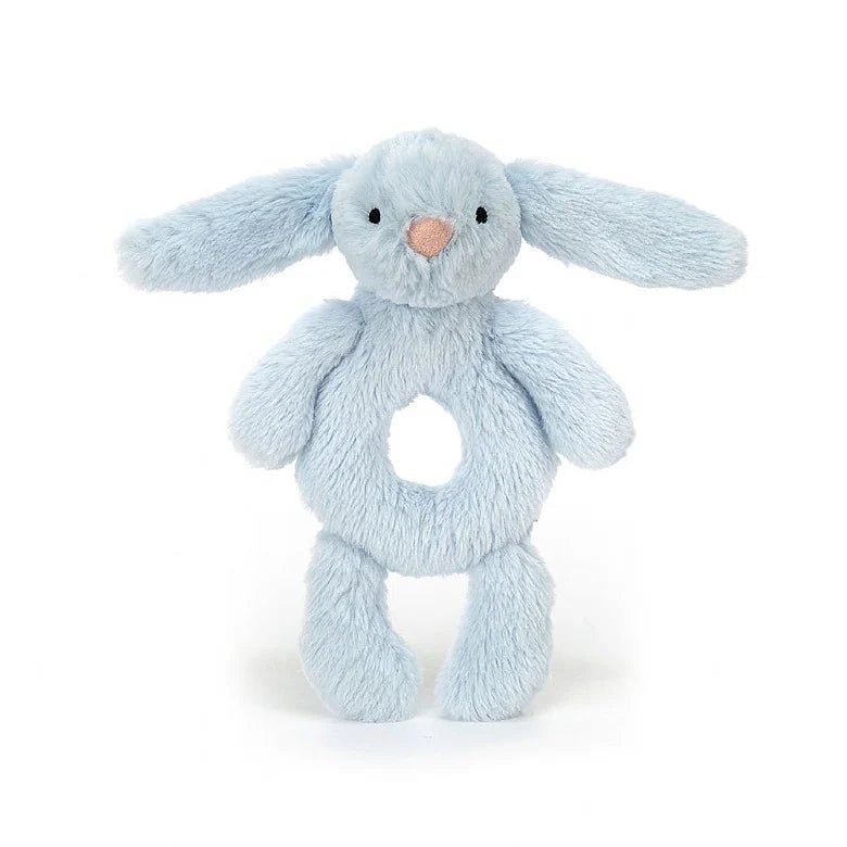 Jellycat Bashful Blue Bunny Ring Rattle - Flying Ryno