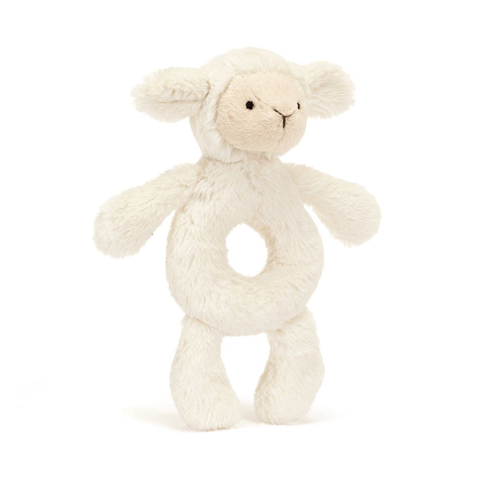 Jellycat Bashful Lamb Ring Rattle - Flying Ryno