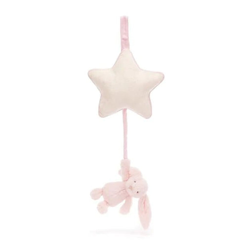Jellycat Bashful Pink Bunny Musical Pull - Flying Ryno