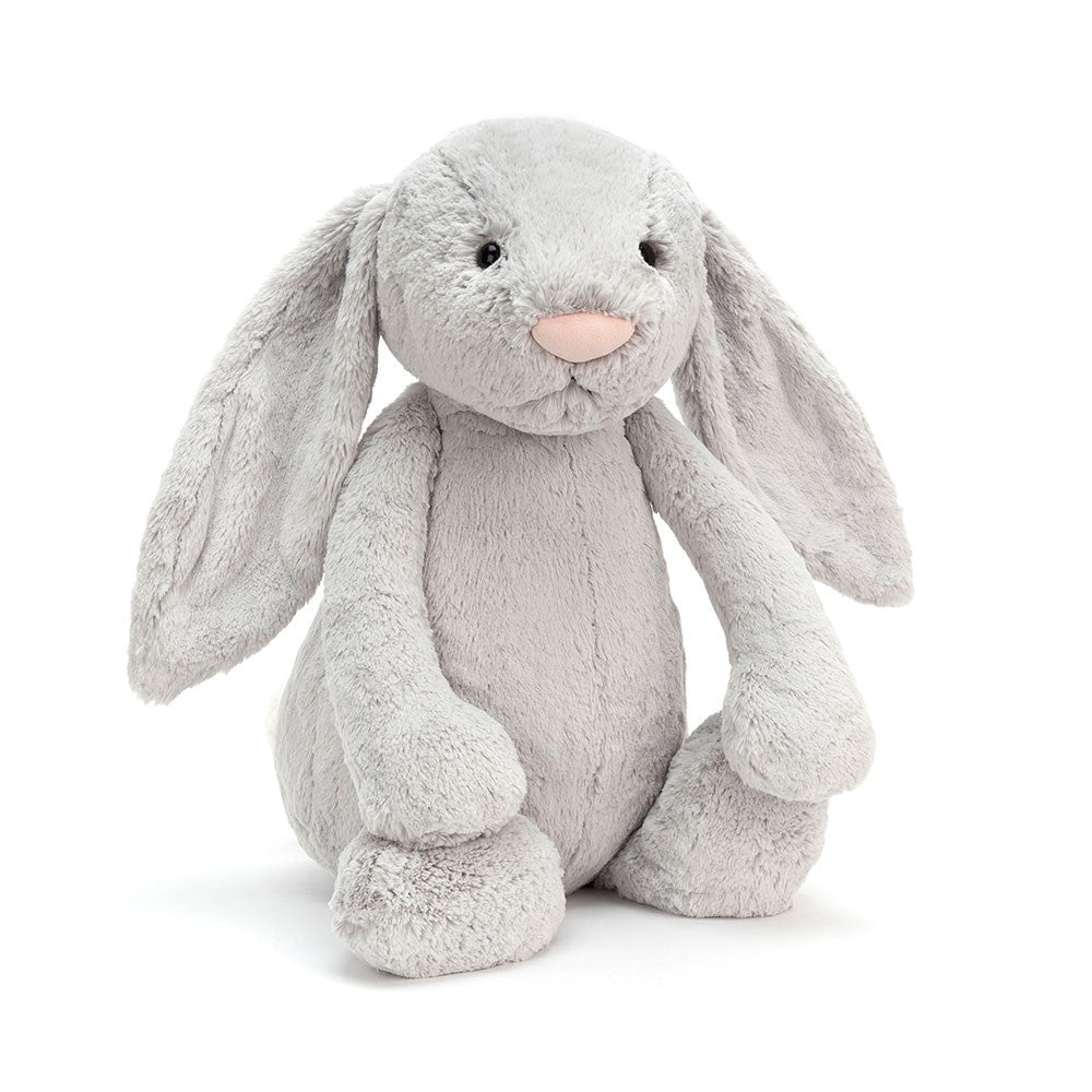 Jellycat Bashful Silver Bunny, Really Big - Flying Ryno