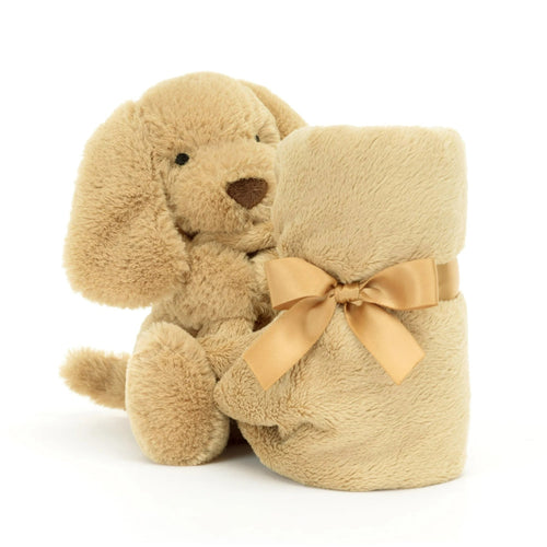 Jellycat Bashful Toffee Puppy Soother - Flying Ryno