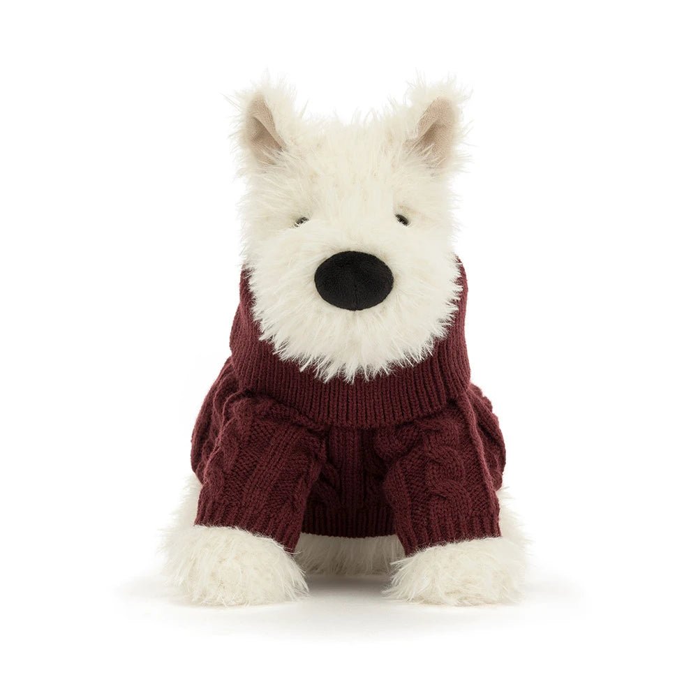 Jellycat Munro Scottie Dog Winter Jumper Outfit - Flying Ryno
