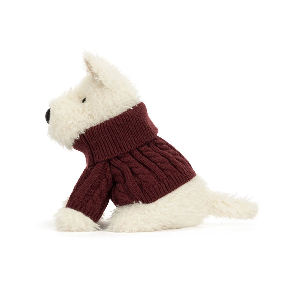 Jellycat Munro Scottie Dog Winter Jumper Outfit - Flying Ryno