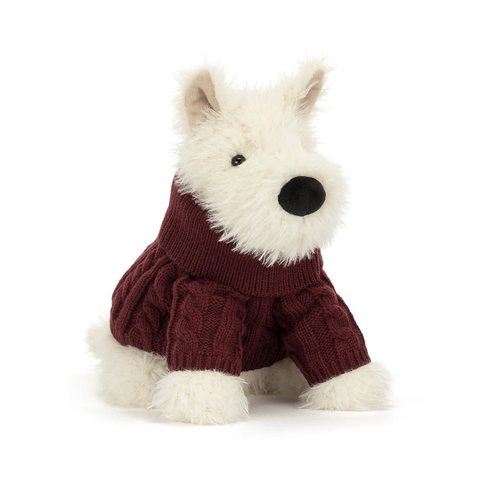 Jellycat Munro Scottie Dog Winter Jumper Outfit - Flying Ryno