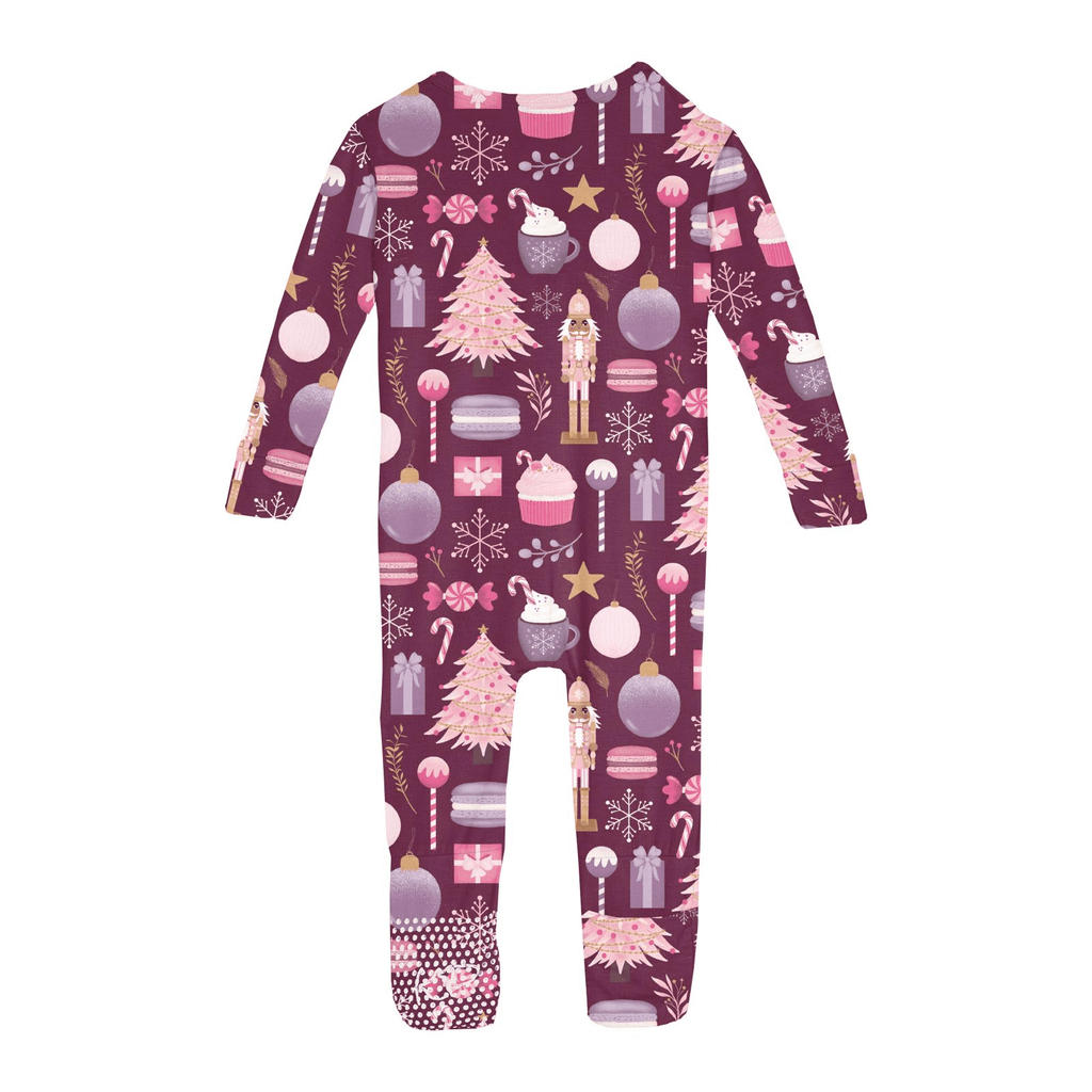 Kickee Pants Print Convertible Coverall, Melody Sugar Plum - Flying Ryno