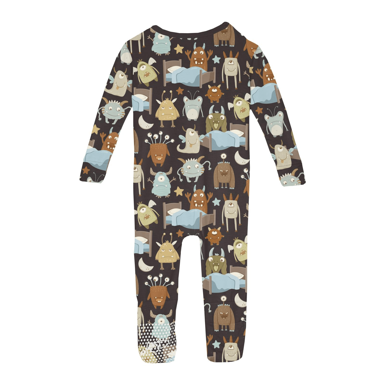 Kickee Pants Print Convertible Coverall, Monsters Under the Bed - Flying Ryno