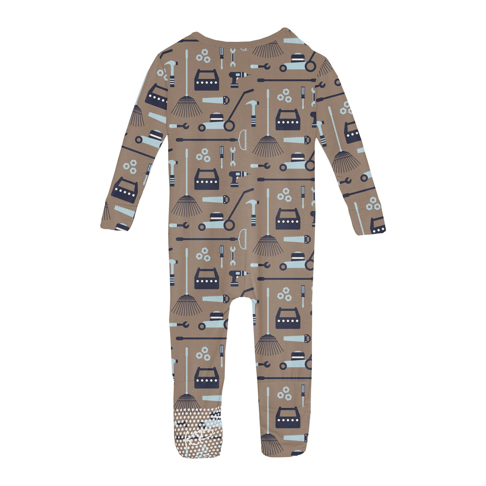 Kickee Pants Print Convertible Coverall, Portabella Fall Tools - Flying Ryno