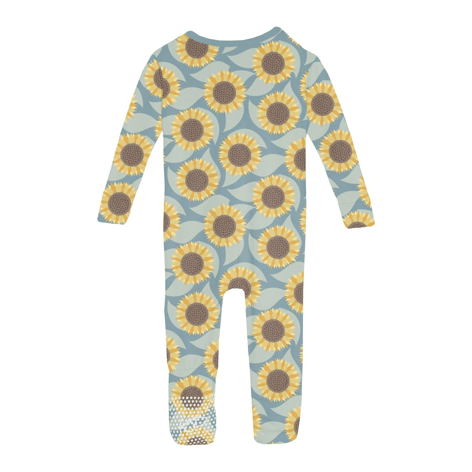 Kickee Pants Print Convertible Coverall, Stormy Sea Sunflower - Flying Ryno