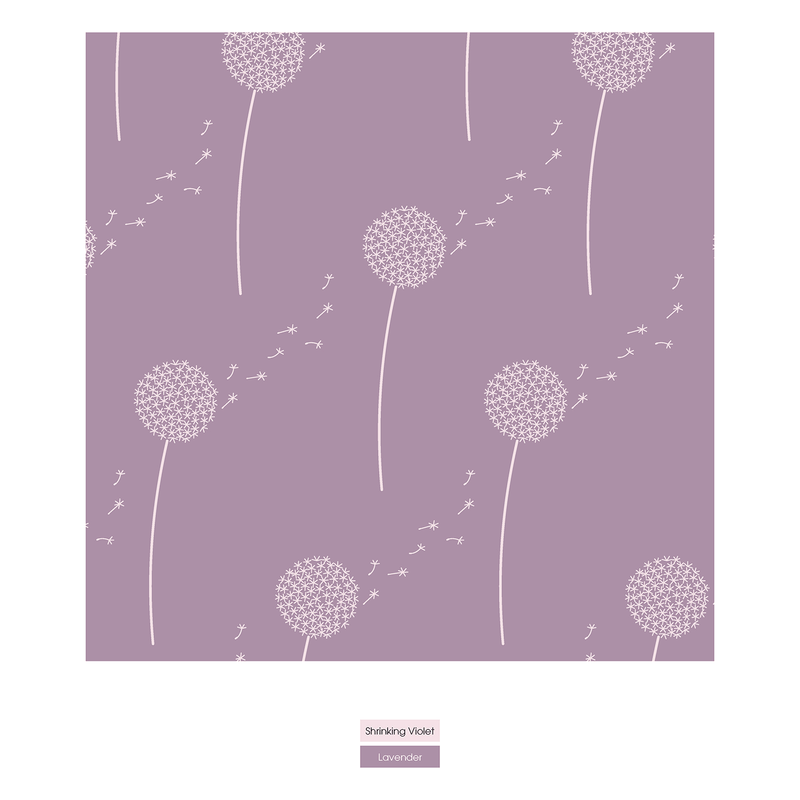 Kickee Pants Print Convertible Sleeper with Zipper, Lavender Dandelion Wish - Flying Ryno