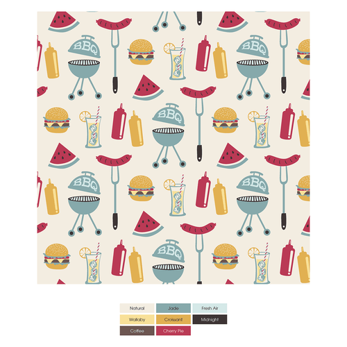 Kickee Pants Print Convertible Sleeper with Zipper, Natural BBQ - Flying Ryno