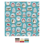 Kickee Pants Print Footie with 2 Way Zipper, Glacier Snow Globes - Flying Ryno