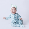 Kickee Pants Print Footie with 2 Way Zipper, Spring Sky Happy Tornado - Flying Ryno