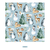 Kickee Pants Print Footie with 2 Way Zipper, Spring Sky Winter Wonderland - Flying Ryno