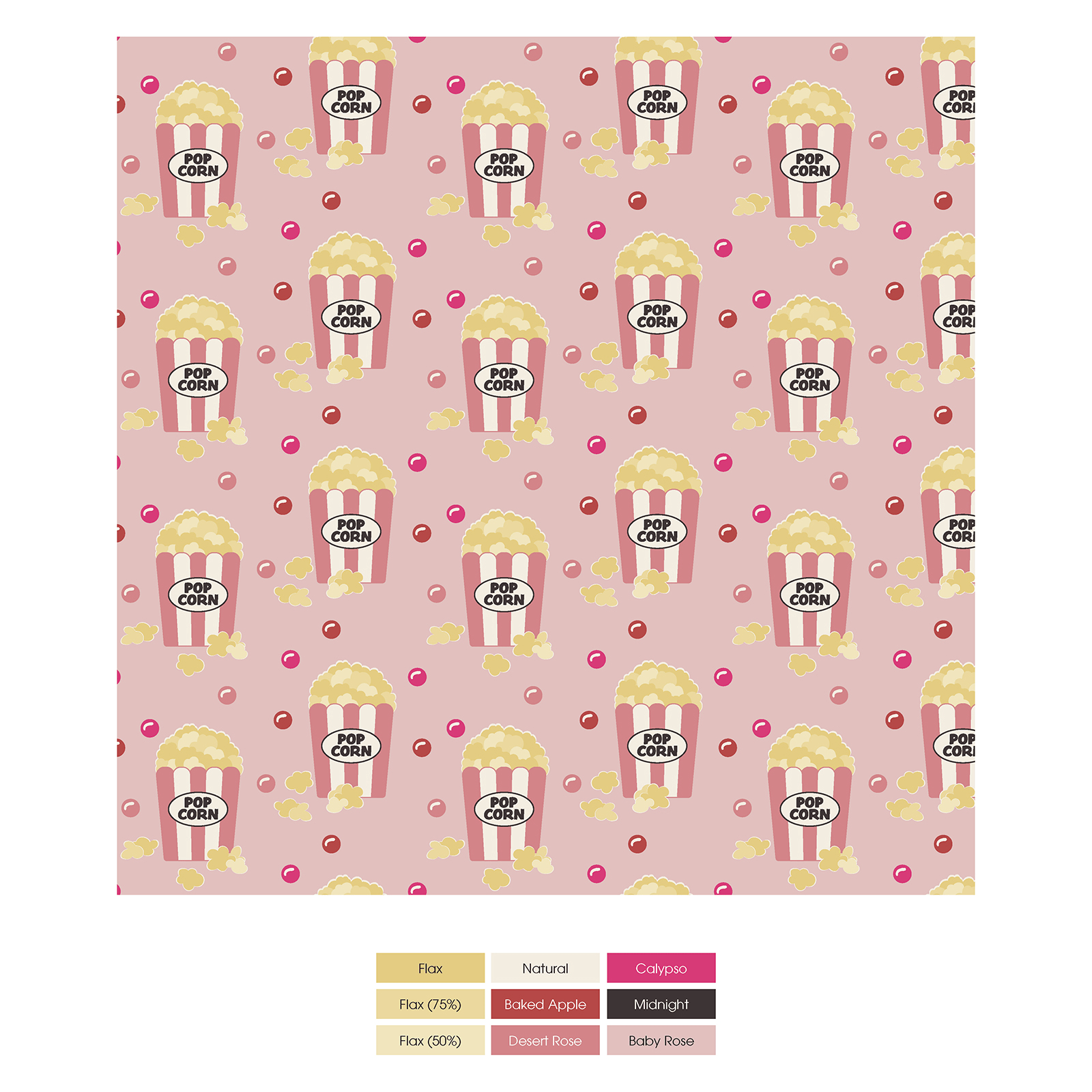 Kickee Pants Print Long Sleeve Pajama Set, Baby Rose Movie Night - Flying Ryno