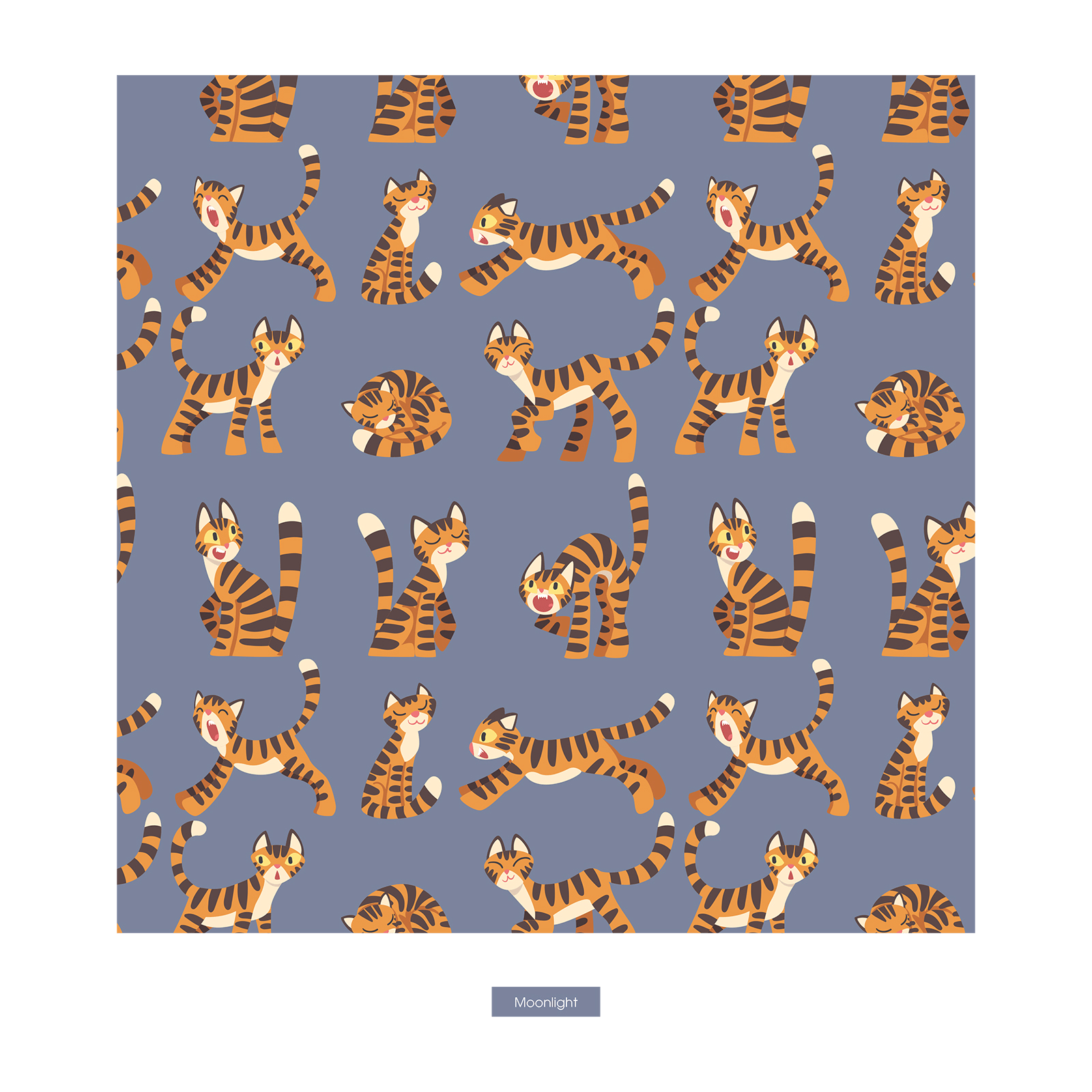 Kickee Pants Print Long Sleeve Pajama Set, Moonlight Tiger - Flying Ryno