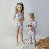 Kickee Pants Print Short Sleeve Pajama Set with Shorts, Thistle Ice Cream Truck - Flying Ryno