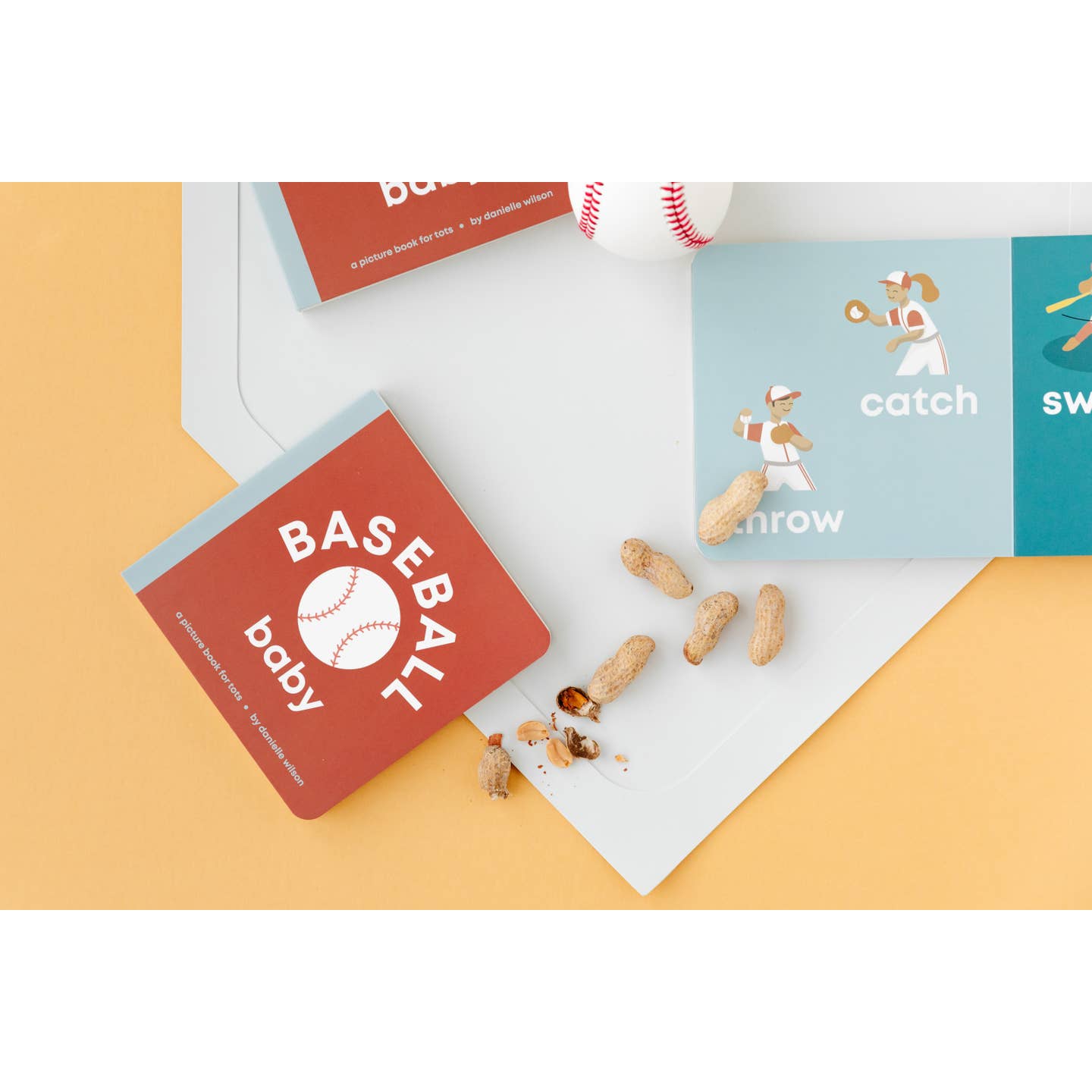 Left Hand Book House Baseball Baby Book - Flying Ryno