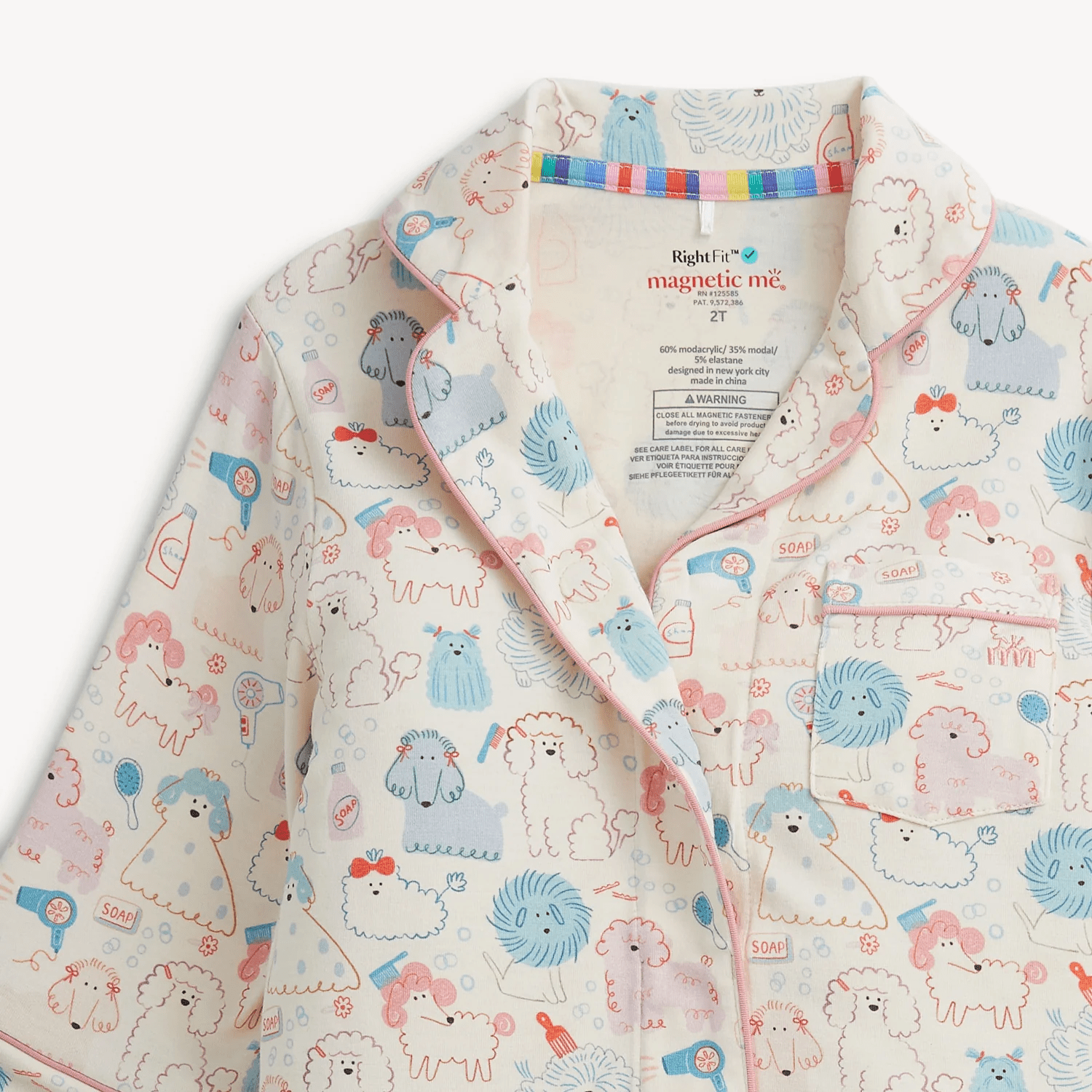 Magnetic Me Classic with a Twist PJ Set, Poodle Pawlor - Flying Ryno