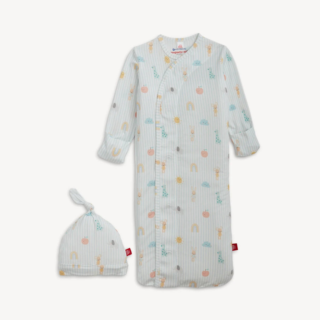 Magnetic Me Gown + Hat Set, Lullaby Sky Blue - Flying Ryno
