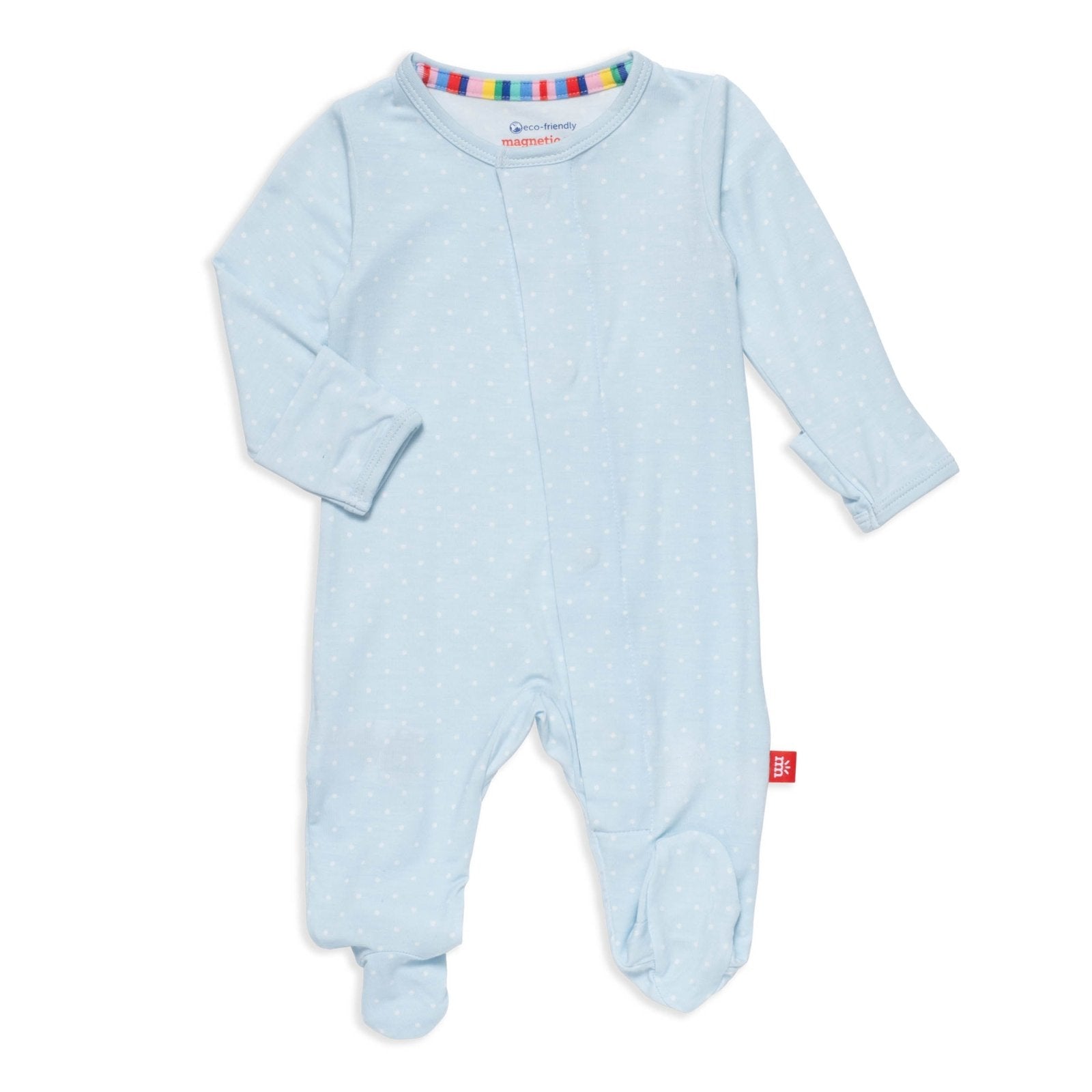 Magnetic Me Pin Dot Blue Footie - Flying Ryno
