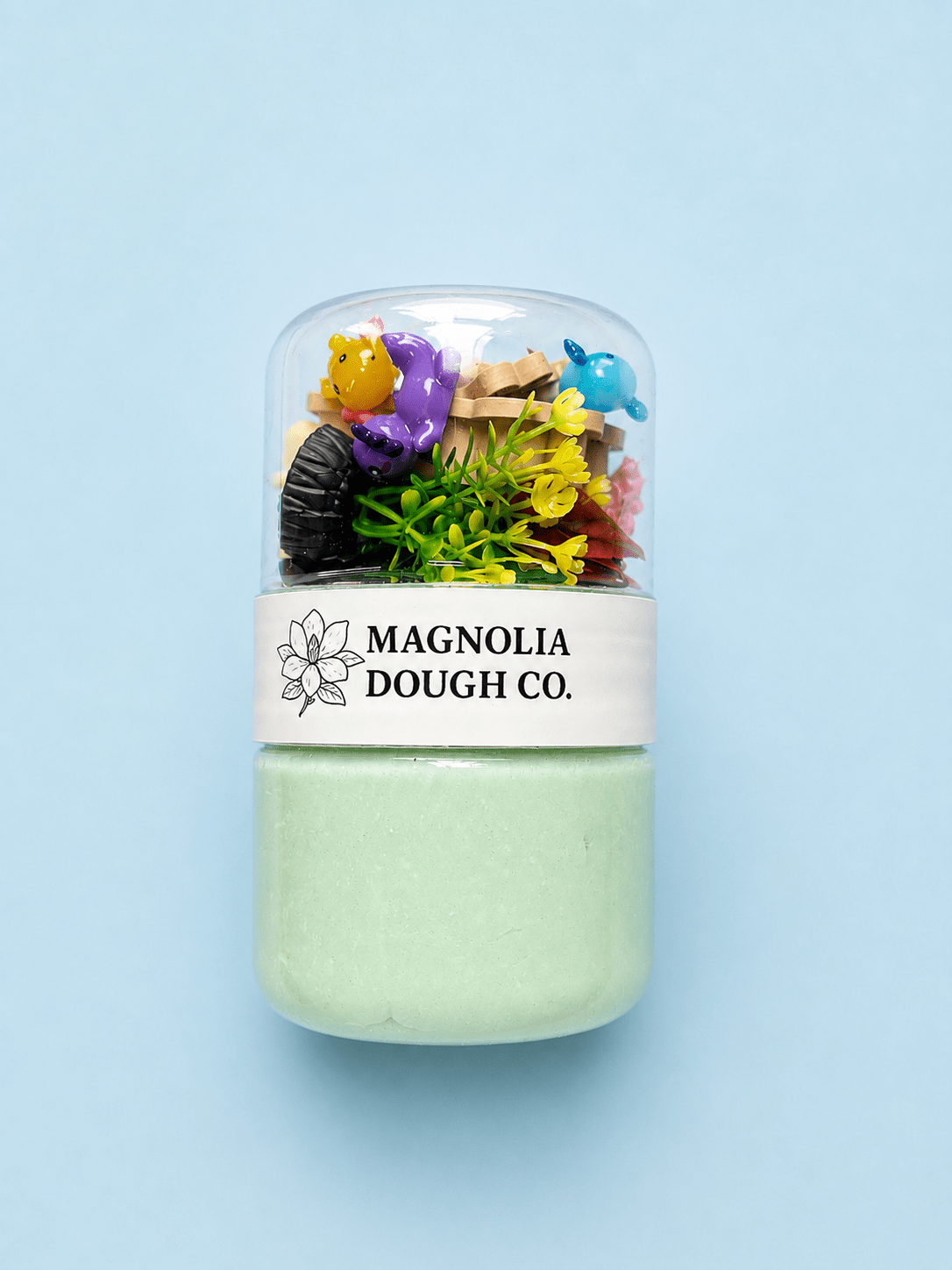 Magnolia Dough Co. Kids Sensory Play Dough Jar, Axolotl - Flying Ryno