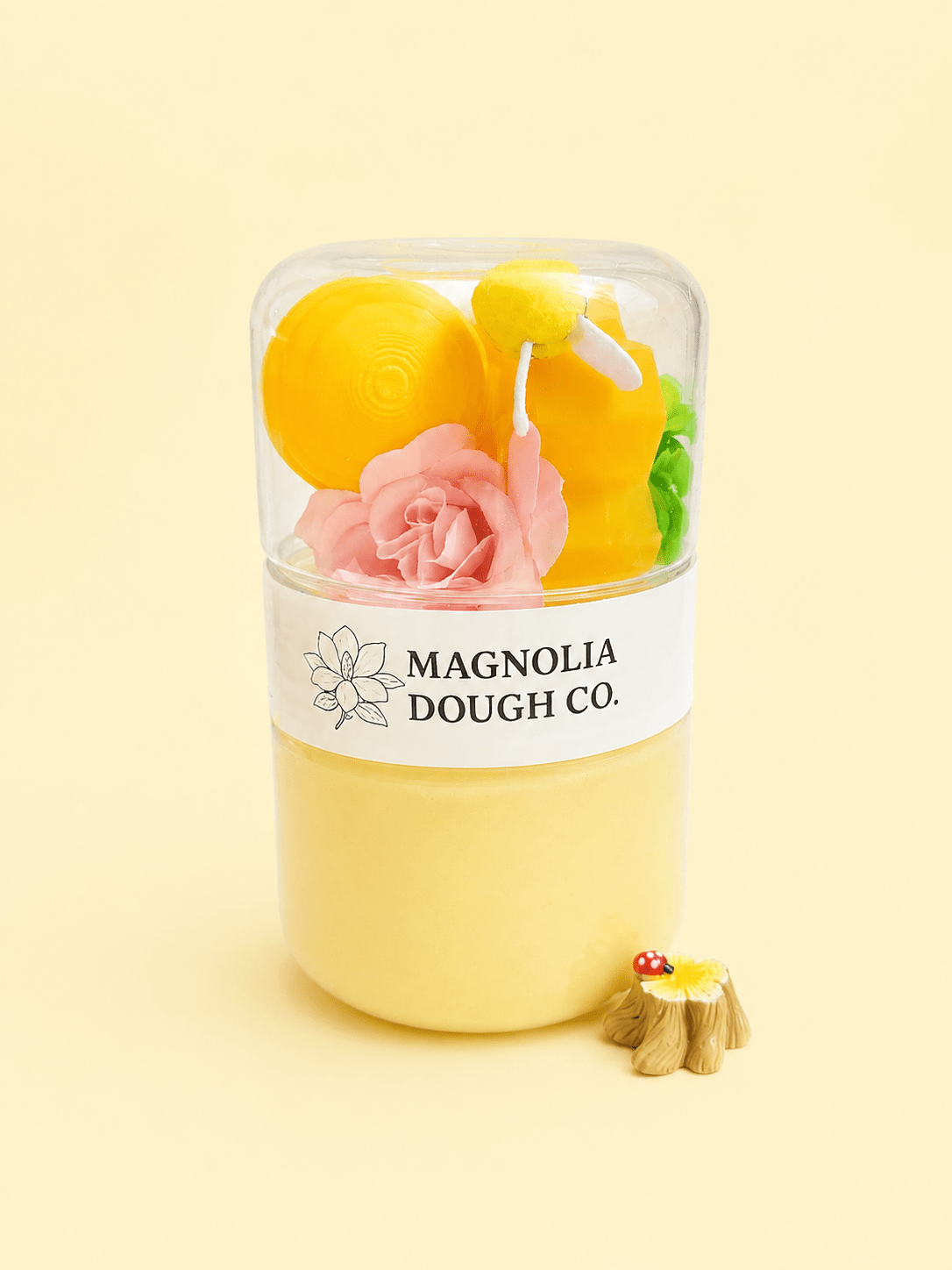 Magnolia Dough Co. Kids Sensory Play Dough Jar, Busy Bee Garden - Flying Ryno