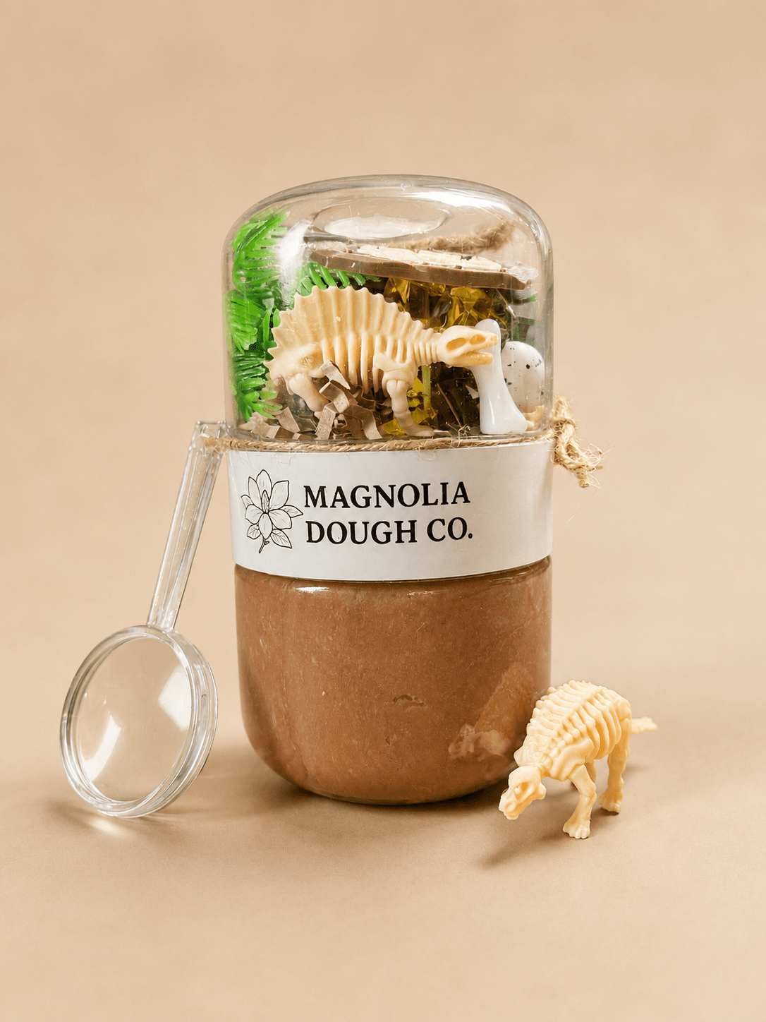 Magnolia Dough Co. Kids Sensory Play Dough Jar, Dino Fossil Dig - Flying Ryno