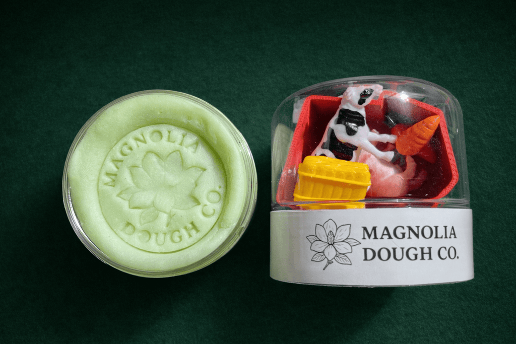 Magnolia Dough Co. Kids Sensory Play Dough Jar, Farm - Flying Ryno