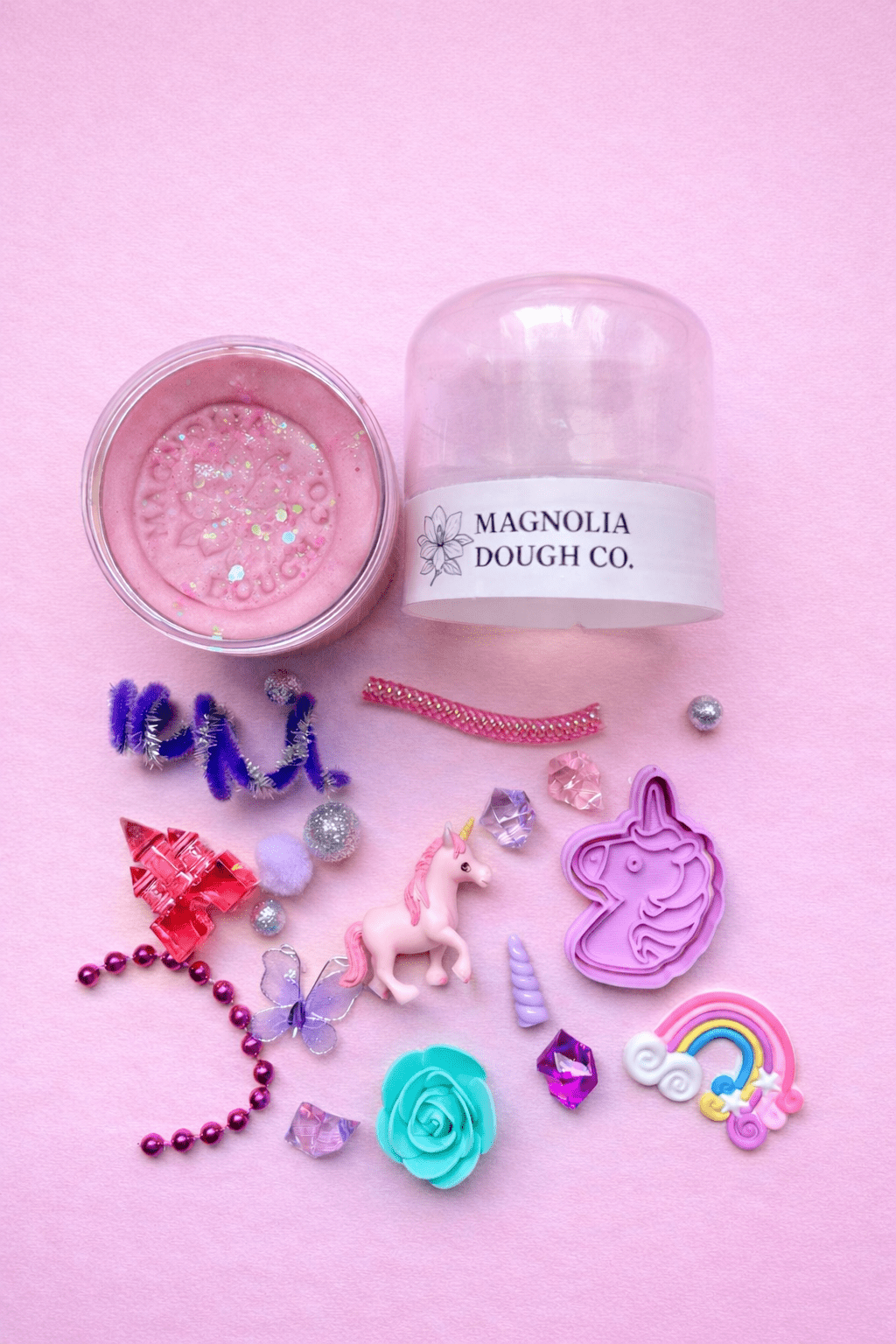  Magnolia Dough Co. Kids Sensory Play Dough Jar, Unicorn - Flying Ryno