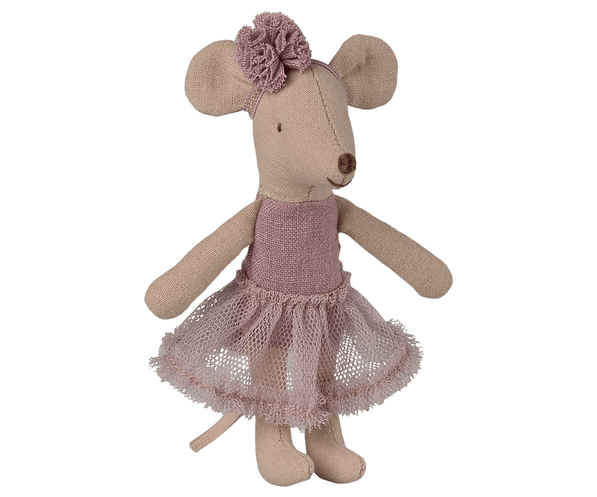 Maileg Ballerina Mouse, Little Sister - Heather - Flying Ryno