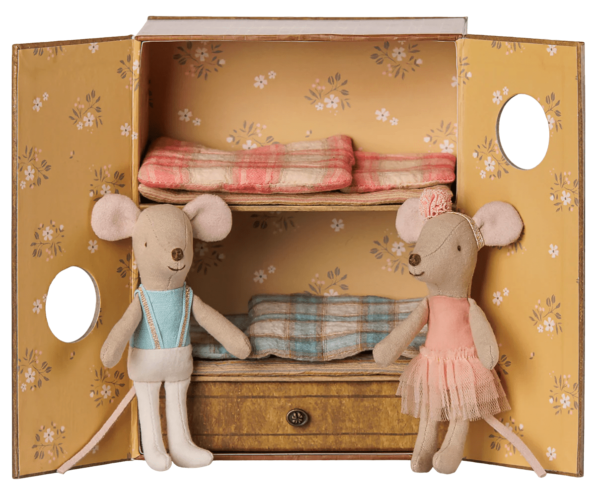 Maileg Ballet Mice in Dance Studio, Little Sister and Brother - Flying Ryno