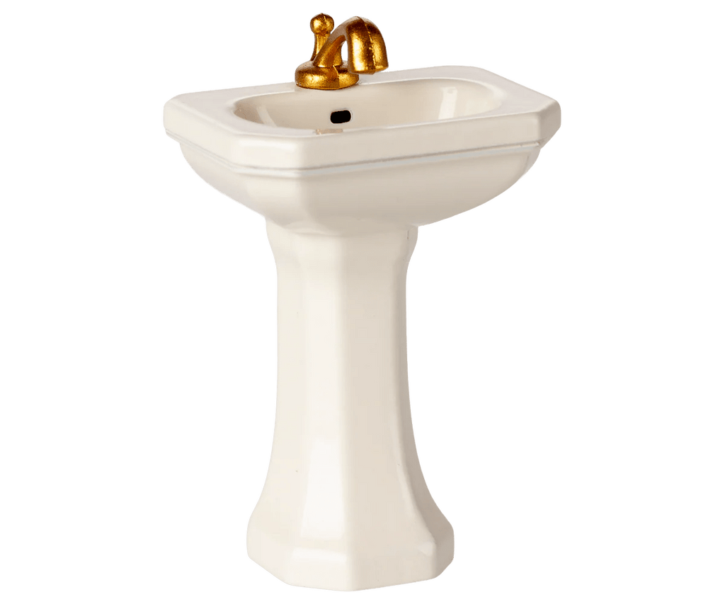 Maileg Bathroom sink, Mouse - Off white - Flying Ryno