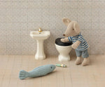 Maileg Bathroom sink, Mouse - Off white - Flying Ryno