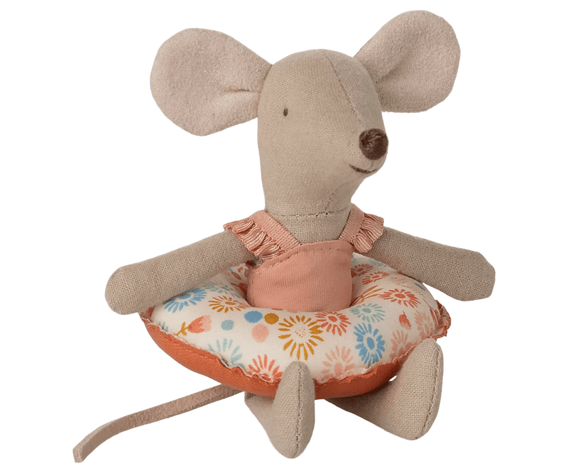 Maileg Beach mouse with float, Little sister - Flower - Flying Ryno