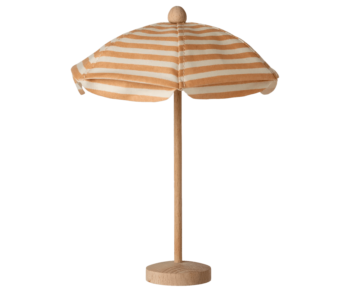 Maileg Beach Umbrella, Mouse, Soft Coral - Flying Ryno