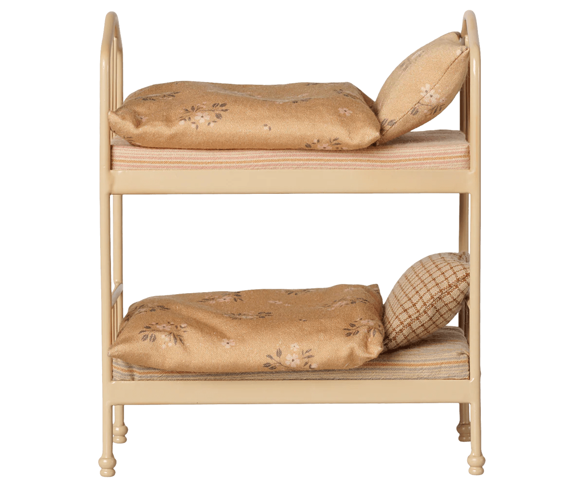 Maileg Bunk Bed, Mouse, Wheat - Flying Ryno