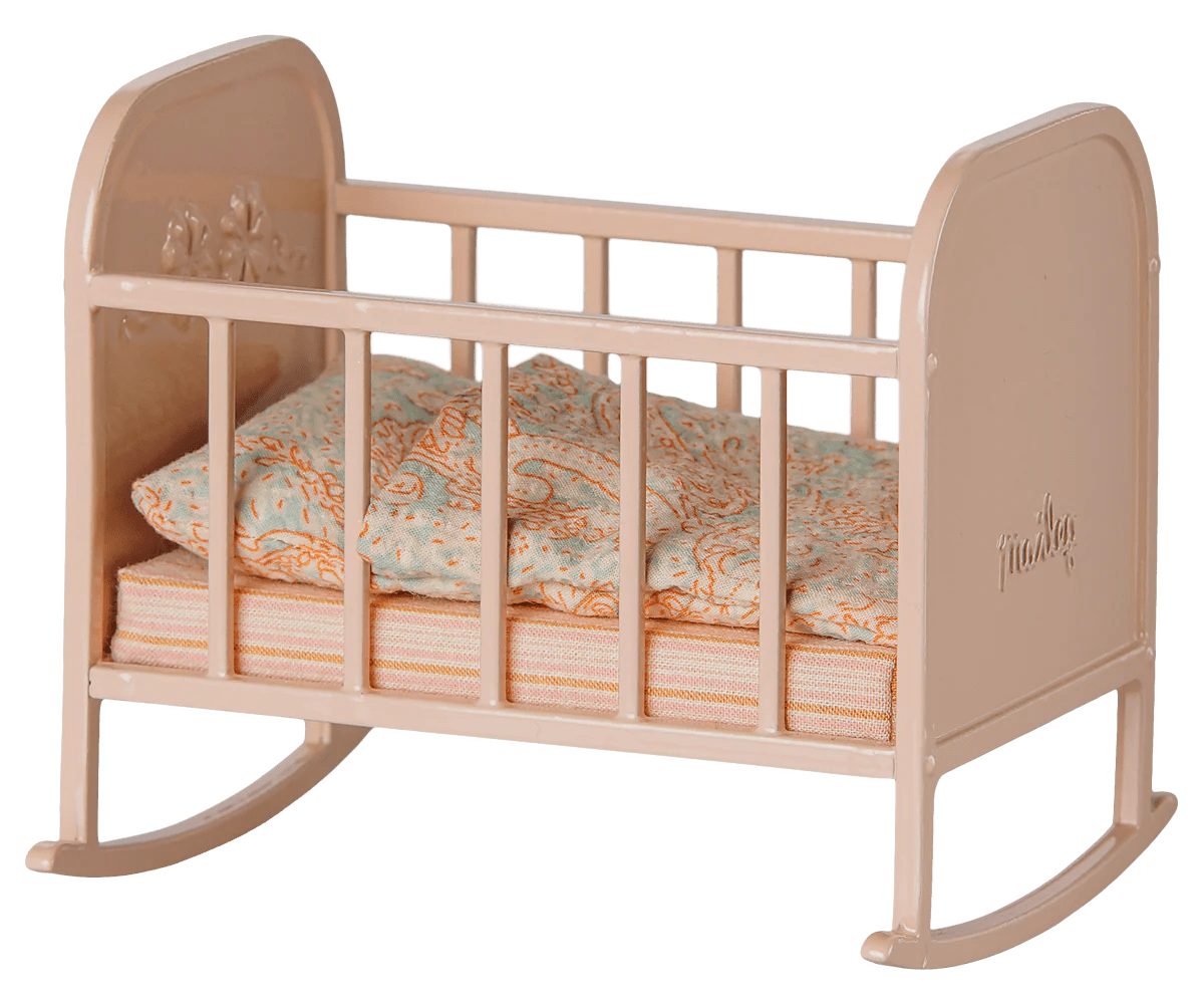 Maileg Cradle, My, Light Rose - Flying Ryno